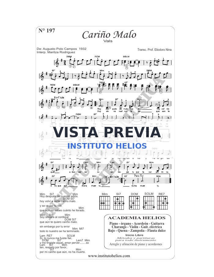 Vista previa de Cariño Malo